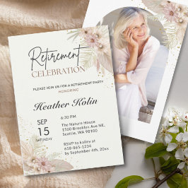 Elegante Pensioenpartij Kaart Online Afdrukbaar