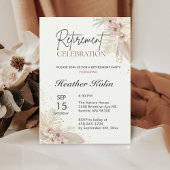 Elegante Pensioenpartij Kaart Online Afdrukbaar