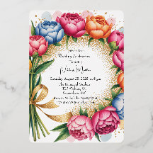 Elegante Peony Bouquet bruiloft