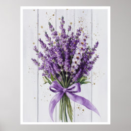 Elegante Peony Bouquet Waterverf Wall Art & Poster