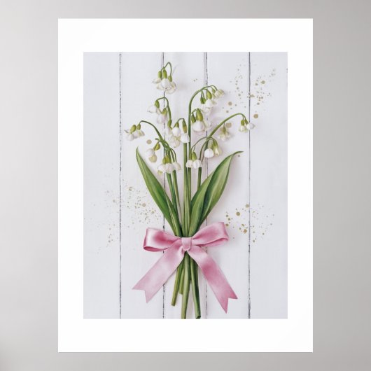 Elegante Peony Bouquet Waterverf Wall Art & Poster (Voorkant)