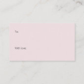 Elegante Peony Flower Script Display Shower Informatiekaartje (Achterkant)