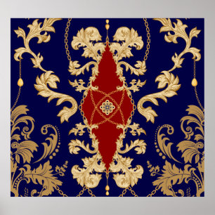 Elegante perenvruchten:  naadloos poster