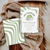 Elegante Perfect Matcha Bruidsfeestje Kaart