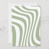 Elegante Perfect Matcha Bruidsuitnodiging Kaart (Achterkant)