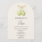 Elegante Perfect Pair Koppel Bruiloftsfeest Kaart (Voorkant)
