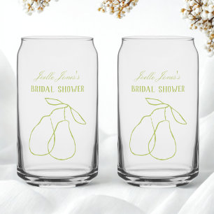 Elegante Perfecte Peer Illustratie Bruidsfeest Blikvorm Glas