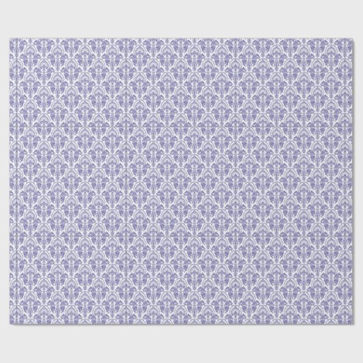 elegante periwinkle betegelde trouwpartij cadeaupapier (Vlak)