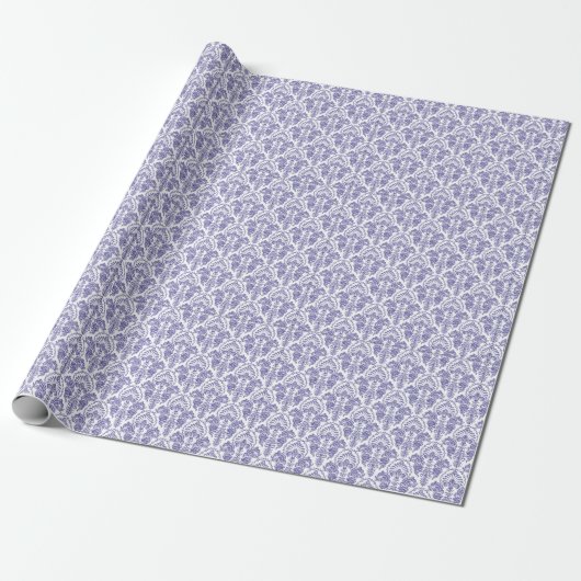 elegante periwinkle betegelde trouwpartij cadeaupapier (Uitgerold)