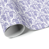 elegante periwinkle betegelde trouwpartij cadeaupapier (Rol Hoek)