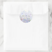 Elegante Periwinkle Clematis Ronde Sticker (Tas)