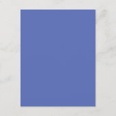 Elegante Periwinkle coördinaat details Informatiekaartje (Achterkant)