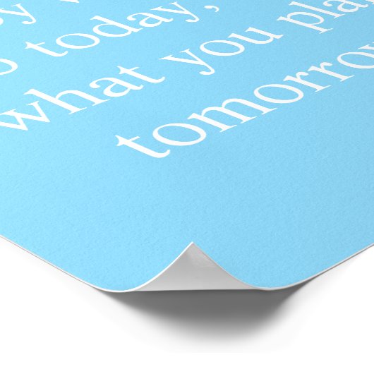 Elegante Persoonlijke Aangepaste Matte Poster (Hoek)