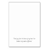 Elegante persoonlijke bedankkaart kaart (Achterkant)