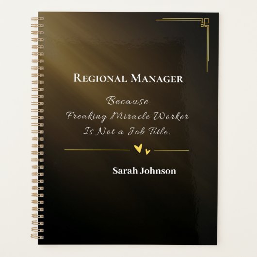 Elegante Persoonlijke Beroepsplanner Planner (Voorkant)