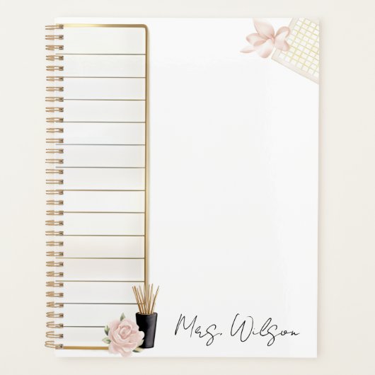 Elegante Persoonlijke Dagelijkse Planner (Voorkant)