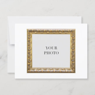 Elegante persoonlijke foto Lijst en tekst Briefkaart