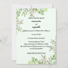 Elegante Persoonlijke Foto Trouw Uitnodigingskaart Save The Date