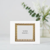 Elegante Persoonlijke Fotolijst Briefkaart (Staand voorkant)