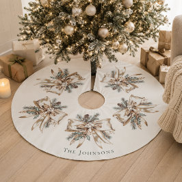 Elegante Persoonlijke Kerstboom Vloerkleed Rok