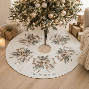 Elegante Persoonlijke Kerstboom Vloerkleed Rok