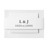 Elegante Persoonlijke Moderne Kalligrafie Bruiloft Uitnodigingen Wikkel (Voorkant Voorbeeld)