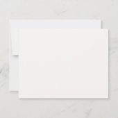 Elegante Persoonlijke Notitiekaart met Script (Achterkant)
