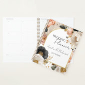 Elegante persoonlijke trouwplanner met bloemendesi planner (Display)
