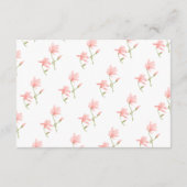 Elegante perzik bloemige graag een recept mee te b informatiekaartje (Achterkant)