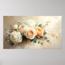 Elegante Perzik & Crème Roos Boeket: Romantische S