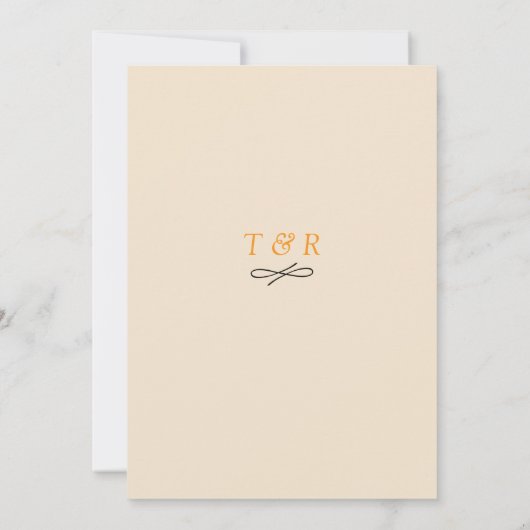 Elegante perzik en roze Waterverf Save The Date (Achterkant)