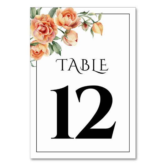 Elegante Perzik pioen bloemen bloemenbruiloft Kaart (Voorkant)