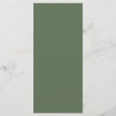 Elegante Perzik Roze Bruiloft Menu (Achterkant)