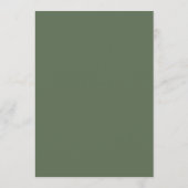 Elegante Perzik Roze Bruiloft Menu (Achterkant)