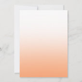 Elegante Perzik Sinaasappel Fuzz Bruiloft Open Zit (Achterkant)