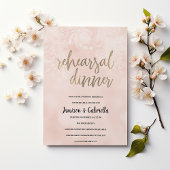 Elegante perzik witte bloem kant repetitie diner kaart