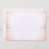 Elegante perzikbloemen Mason Jar vrijgezellenfeest Kaart (Achterkant)