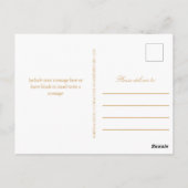 Elegante perziken en crème lente bruiloft dank u briefkaart (Achterkant)