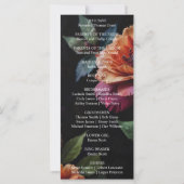 Elegante  perzikkleurige rode bloemige moody boho (Achterkant)