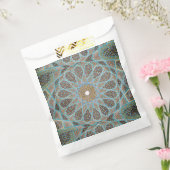 Elegante Perzisch Blauwe Arabesque Oriëntaalse Dec Bedankzakje (Gezegeld)