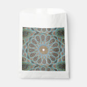 Elegante Perzische Blauwe Arabesk Oosterse decorat Bedankzakje (Voorkant)