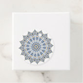 Elegante Perzische Blauwe Arabesque Oriëntaalse De Bedankjes Labels (In situ)