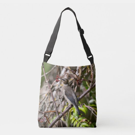 Elegante Pestervogel Wildlife Crossbody Tas (Voorkant)