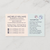 Elegante Pet Groomer  Kat & Hond Logo Visitekaartje (Achterkant)