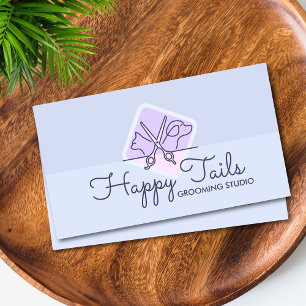 Elegante Pet Groomer  Kat & Hond Logo Visitekaartje