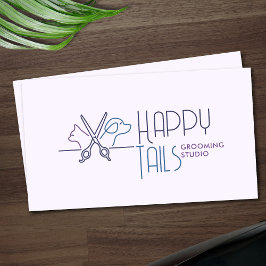 Elegante Pet Groomer  Kat & Hond Logo Visitekaartje