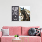 Elegante Pet Memorial Custom Herinnering Foto Canvas Afdruk (Insitu (Woonkamer))