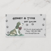 Elegante Pet Salon Afspraak Afsprakenkaartje (Voorkant)