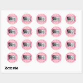 Elegante Petal Pink Lijst Stickers (Vel)