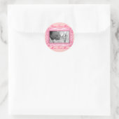 Elegante Petal Pink Lijst Stickers (Tas)